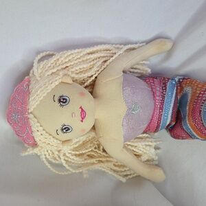 Mermaid Doll Plush Ragdoll blonde Ganz 17" Plush princess siren